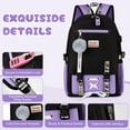 thumbnail image 5 of Gynky School Backpack for Teens Middle School Bookbag Fashion Student Bag Cute Aesthetic Teen Bookbag for  Women, 5 of 8
