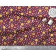 thumbnail image 2 of Soimoi Poly Georgette Fabric Vegetable,Burger & Pizza Food Printed Fabric 1 Yard 52 Inch Wide, 2 of 3