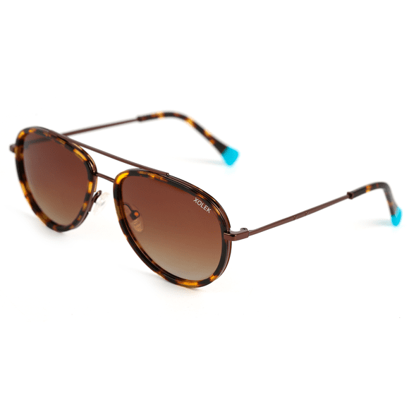 Lentes De Sol Xolek 141 Metalico Animal Print Uv Polarizado