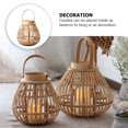 thumbnail image 3 of GETAJGHSD 1Pc cate Woven Candlestick Lantern Holder for Candle Decoration, 3 of 8