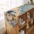 thumbnail image 4 of Thanksgiving Coastal Table Runner Linen Burlap Table Runner 72 Inches Long Fall Ocean Nautical Pumpkin Starfish Dresser Scarves for Kitchen Island Coffee Dining Room Party Holiday Decoration 14"x72", 4 of 8