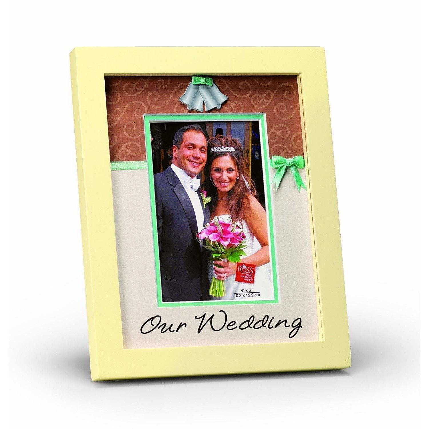 Russ Our Wedding Day Wood Frame, 4 by 6Inch