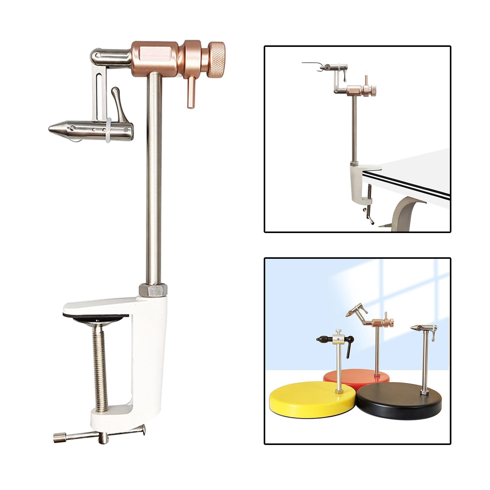 figatia Fly Tying Vise, Clamp Mounting Tying Vise, Fishing Tackle Manufacturing, Alloy, Portable Fishing Fly Tying Tools, Fly Tying Tool 26x6cm Rotatable