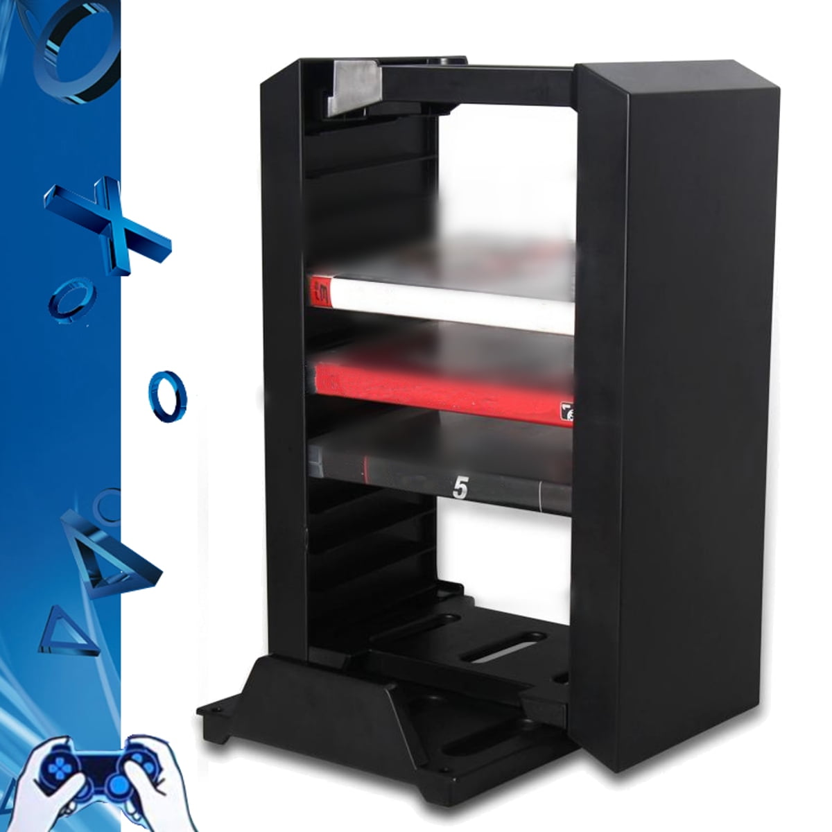 Multifunctional Detachable Holder Game Disk Storage Tower For PS4/PS4