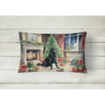 thumbnail image 2 of Flat-Coated Retriever Cozy Christmas Throw Pillow, 2 of 4