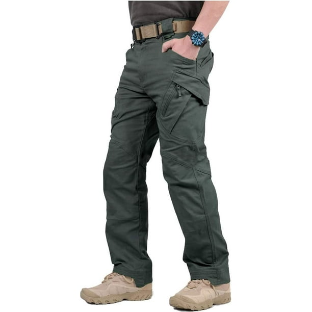 Hhhc Men's Assault Tactical Pants Lightweight Cotton Outdoor Military Combat Cargo Trousers