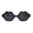 Burgundy, variant on Womens Plastic Kissing Lip Shape Hippie Lolita Sunglasses Black