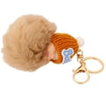 thumbnail image 2 of Llavero para Coche Accesorios Lindo Muñeca de Piel Sintética Bolsa Decoración champán Yinane Colgante de felpa de mujer, 2 of 8