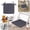 Dark Gray-CQ34, variant on Square Tie-On Chair Pads with Straps 15.7IN Thickened Polyester Seat Cushions for Dining Chairs, Patio Stools, Outdoor Bistros, and Indoor Home Use