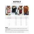 thumbnail image 2 of Asyoly Women Fall Sweater Vest V Neck Cable Knitted Oversized Sleeveless Pullovers Jumper, 2 of 7
