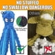 thumbnail image 4 of Juguete de peluche para perro (azul), chirriante, sin pulpo, con papel arrugado, para limpiar los dientes de perros medianos., 4 of 5