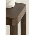 thumbnail image 3 of Kate and Laurel Talcott Modern Square Wood Drink Table, 12 x 12 x 28, Dark Brown, Transitional Decorative Two-Tier Pedestal Table for Use as Plant Stand Indoors or Living Room Decor Accent, 3 of 8