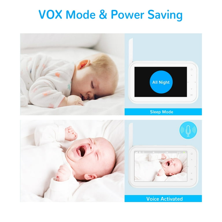 Febfoxs Baby Monitor 1080P with Camera Audio 4.3
