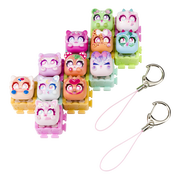 Clickeez Series 3 12-Pack, 12 Collectible Character Keyboard Keys Click and Clack, Create 2 Keychains, Ages 6+