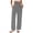 Gray(Womens Pants), variant on No Boundarie Womens High Waisted Wide Leg Pants Linen Button Front Pleated Casual Work Trousers with Pockets