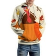 thumbnail image 5 of Autumn Happy Thanksgiving Turkey Men's Women New Sweatshirt Hoodie Men's Plus Size Sweatshirt Hooded Sweatshirt 3d Printed Street Men's Cloth, 5 of 6