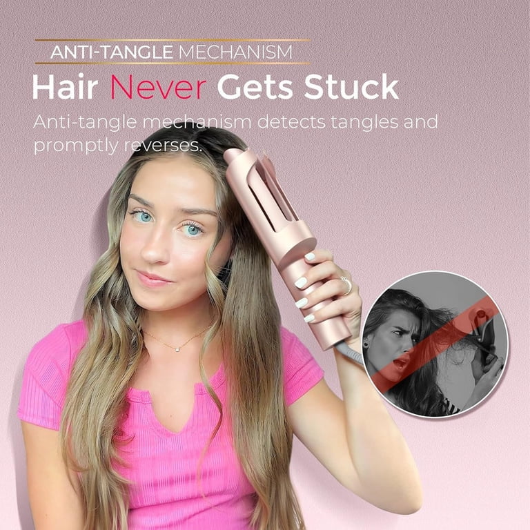 TYMO, CurlPro Plus Automatic Rotating Curling Iron, Long Barrel