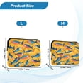 thumbnail image 4 of FORMRS 15"-15.6" Laptop Sleeve Protective Case Soft Carrying Quilted Computer Bag Cover, Yellow Sardines Pattern, 4 of 7