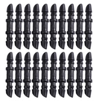 WEUVEB 50Pcs Barbed Hose Fitting Black Plastic For Garden Irrigation And Hose Connector Accessories