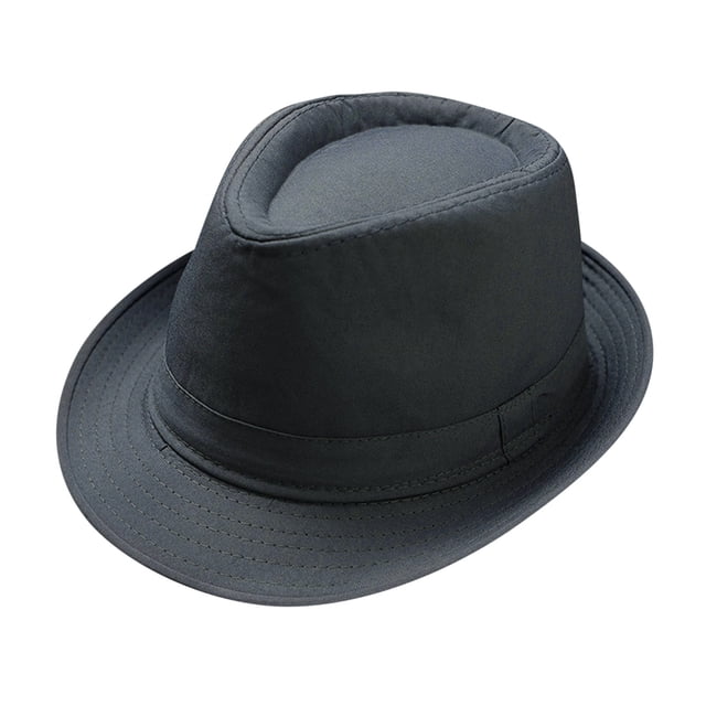 Sombrero unisex de estilo británico Jazz Sun Hat - Poliéster, vintage, 58 cm de circunferencia