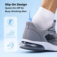 thumbnail image 5 of MAYKX Men Slip on Tennis Shoes Cushioned Running Sneaker for Daily Walking，Gym,Workout, 5 of 7