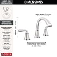 thumbnail image 5 of Delta 35864Lf Zinc Chrome Finish Bathroom Faucet, 5 of 8