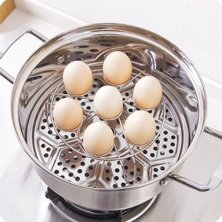 

Mnjin for Steamer Egg Pressure Stainless Cooker Rack Basket Steel Other Silver
