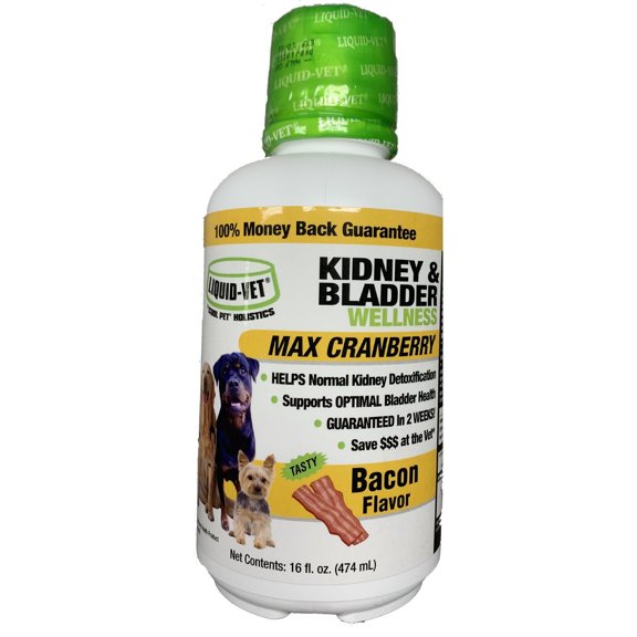 Liquid-Vet® K9 Kidney & Bladder Wellness Supplement for Dogs, Bacon Flavor, 16 fl oz