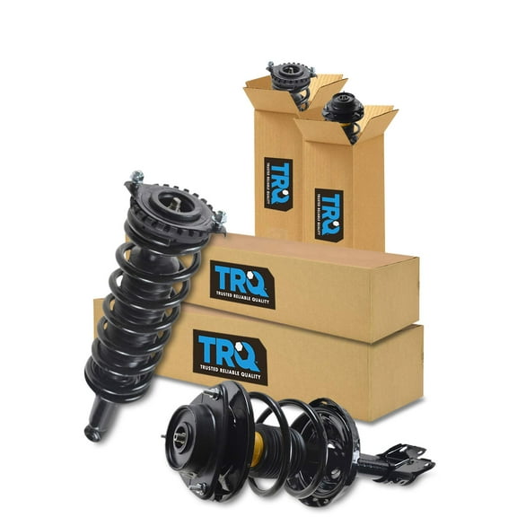 TRQ Front and Rear Strut & Coil Spring Assembly Set Driver & Passenger Sides Fits Select 05-09 Subaru Outback