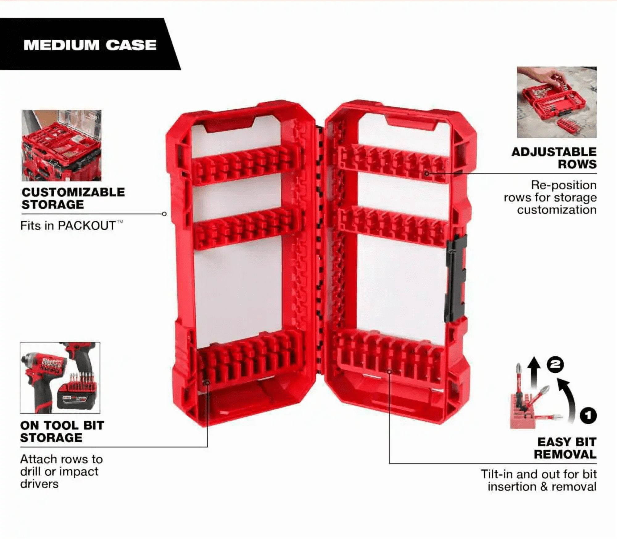Milwaukee SHOCKWAVE Impact-Duty Alloy Steel Drill Bit Set, 100 Pieces