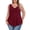 03 Wine Red, variant on Gleelist Plus Size Tank Tops for Women Bow Detail V Neck Loose Sleeveless Swing Tank Summer Womens Tops Plus Size XL-5XL