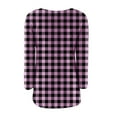 thumbnail image 5 of YunPes Cozy Plaid Sweaters for Girls Oversized Long Sleeve Crew Neck Fuzzy Pullover Teen Fall Winter Warm Casual Sweatshirt, 5 of 5