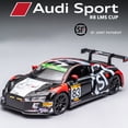 thumbnail image 1 of 1:32 AUDI R8 CUP Racing modelo de coche de aleación de fundición a presión y coche de juguete modelo de coche en miniatura coche deportivo juguete para niños, 1 of 5