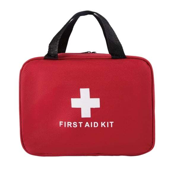 YXMEIGUO Red First Aid Bag for Organizing Emergency Supplies Empty Travel Rescue Pouch for Camping Travel Sports Home Car Office Vehicle Outdoors (Bag Only)