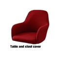 thumbnail image 3 of Fundas para sillas de comedor Inteprter vino rojo Poliéster lavables, 3 of 6