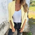 thumbnail image 1 of Soki Cardigan pour Femmes, Léger, Court, Manches 3/4, Ouvert, Décontracté, 1 of 8