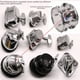 thumbnail image 1 of Accesorios para batería Sillín para batería Oreja para batería Juego de batería Regulador de batería Instrumento musical plateado Accesorios para batería, 1 of 3
