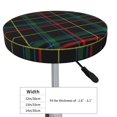 thumbnail image 4 of Easygdp Buffalo Plaid Dark Green Easy To Install Bar Chair Cover&Cound Chair Cover&Elastic Stool Cover, Washable&Bottom With Elastic Edge - 12 Inch, 4 of 7