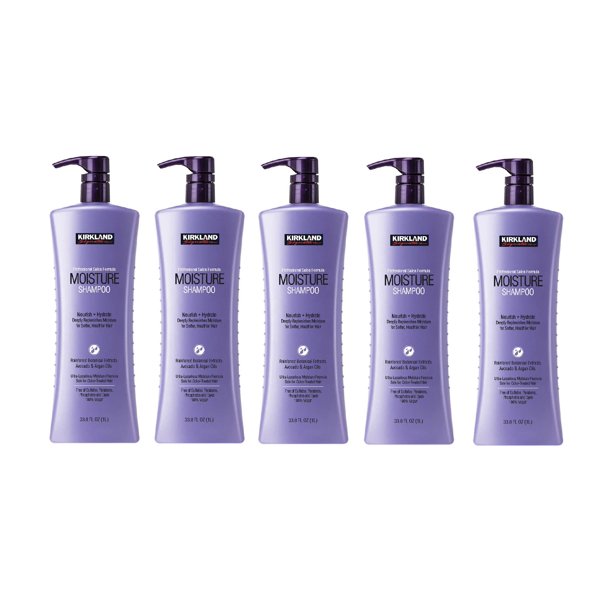 Kirkland Signature Moisture Shampoo, Nourish + Hydrate, 33.8 fl oz 5PK
