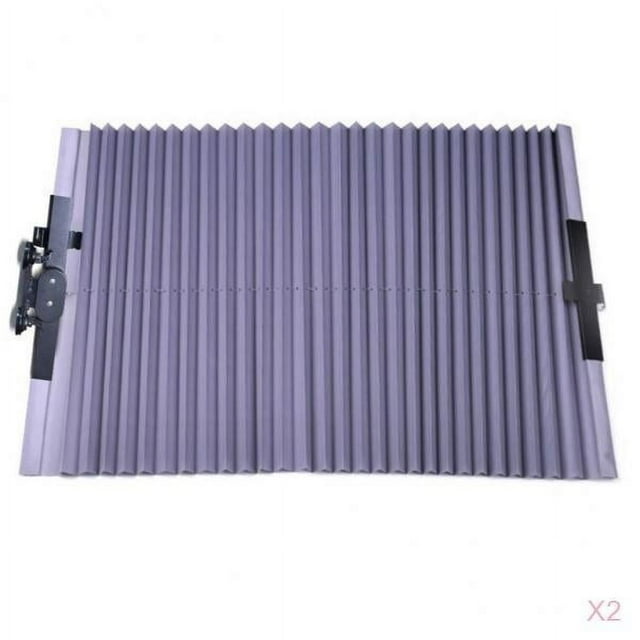 2x Auto vehículo parasol retráctil parabrisas parasol cubierta a prueba de UV