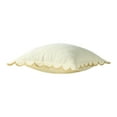 thumbnail image 5 of (2 pack) Home Decor Collection 19" x 19" Yellow Scallop Flange Cotton-Rich Decorate Pillow, 5 of 6