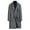Dark Gray, variant on IYTR Men's Wool Overcoat Double Breasted Trench Coat Winter Warm Long Jacket Business Outwear Army Green XL