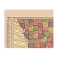 thumbnail image 4 of Historic State Map - Missouri - Hammond 1910 - Vintage Wall Art, 4 of 4