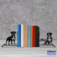 thumbnail image 2 of Handmadetneonsign Boxer Dog Metal Bookends, Boxer Dog Name Bookend, Dog Table Bookshelf Decor 046922, 2 of 4