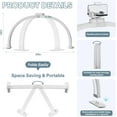 thumbnail image 3 of Foldable Half Moon Light for Nail Desk, 29 Inch Led Nail Tech Desk Lamp, Half Moon Table Lamp with Phone Holder, 3000-6500K Esthetician Lash Light for Eyelash Extensions, Tattoo, Eyebrow, 3 of 6