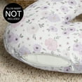 thumbnail image 3 of Sweet Jojo Designs Watercolor Floral Purple Grey and Pink Nursing Pillow Cover Case (Pillow Not Included) (Pillow NOT Included), 3 of 5