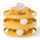 thumbnail image 1 of Methold Juguetes de tocadiscos de plástico para mascotas con bolas móviles, inteligencia de animales pequeños, entrenador de 3 niveles, ejercitador Juguetes para gatos Amarillo Methold PT003591-01, 1 of 6