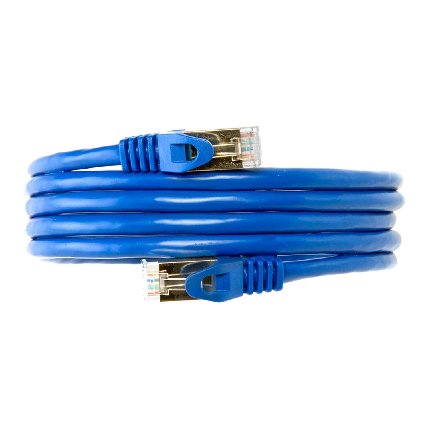 75FT U/FTP CAT 7 Gold Plated Shielded RJ45 Cable 10 Gigabit Network Patch Cord