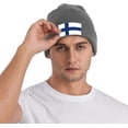 thumbnail image 6 of Beanies,Finland Flag Finnish Beanie Hat for Women Men Knit Skull Cap Winter Hat Knitted Hat Slouchy Hat Black, 6 of 7