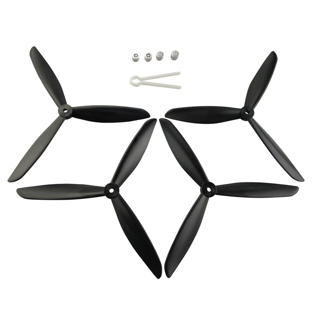 4 Pieces Upgraded 3-leaf CW CCW Propeller for   X4 H501S RC Drone Black